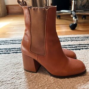 Alias Mae Brown Leather Chelsea Boots